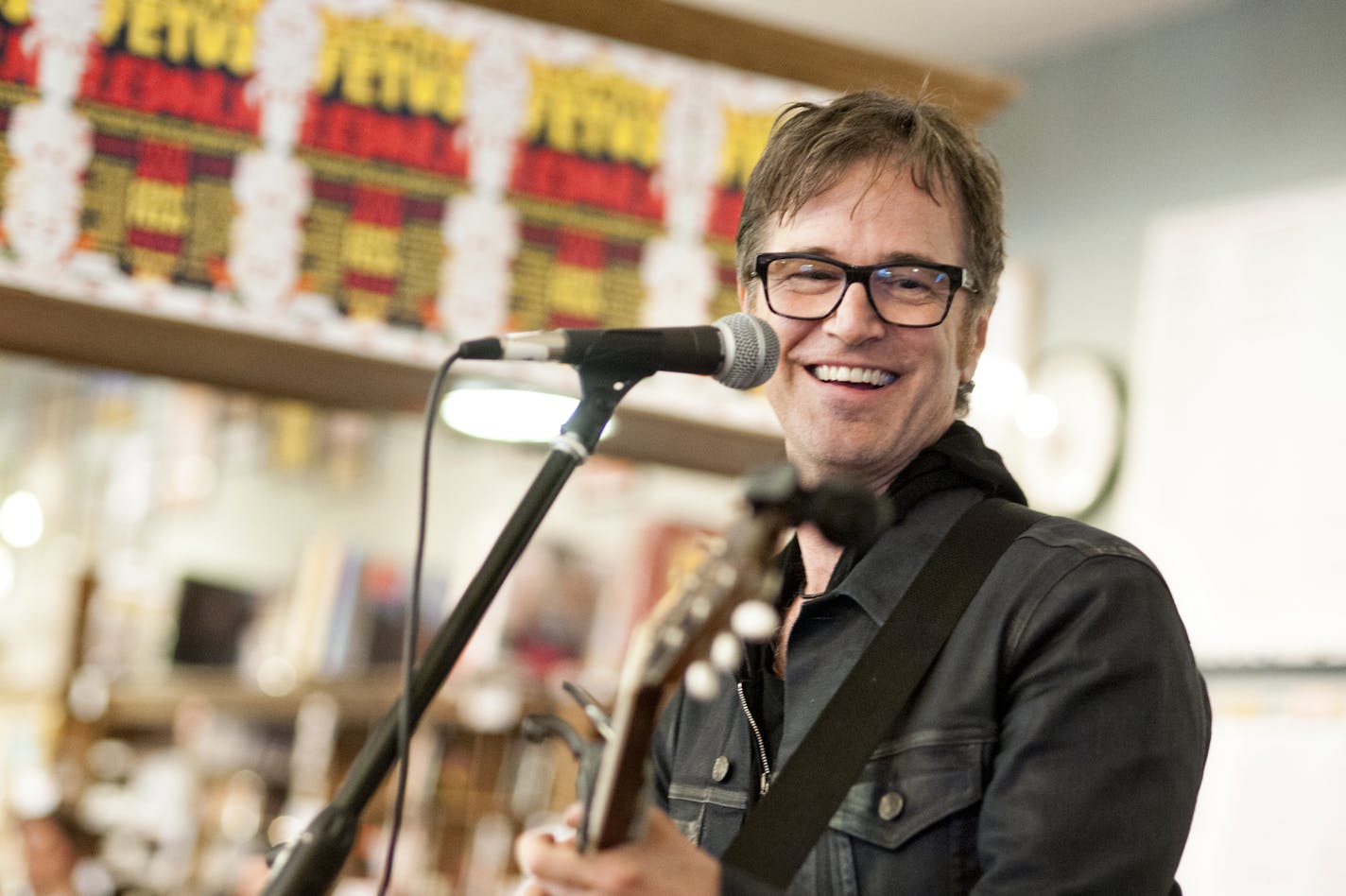 Dan Wilson at the Electric Fetus in Minneapolis in 2014.