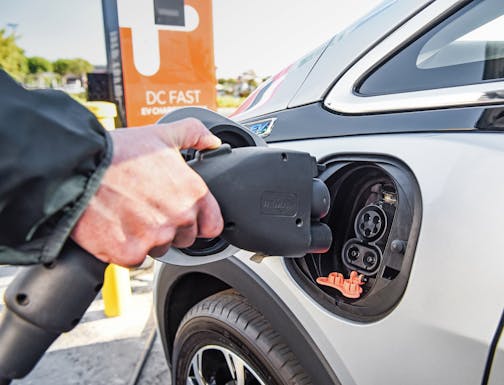 General Motors is partnering with EVgo, the largest public fast-charging network for electric vehicles, to triple the size of the U.S. public fast-charging network in the next five years. (General Motors/TNS)
