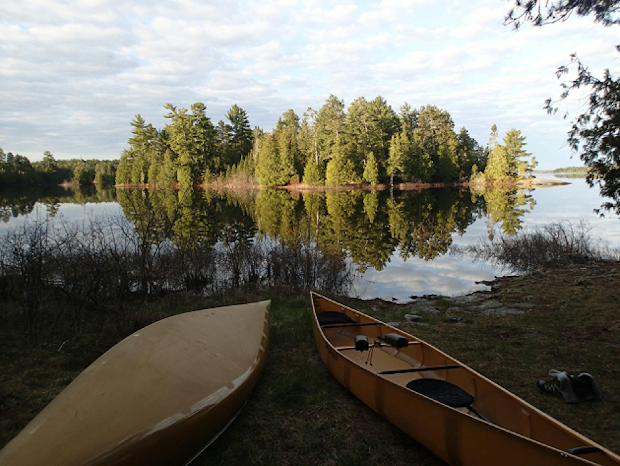 No bugs to speak of and few other people make a trip into the boundary waters a spring and fall must.