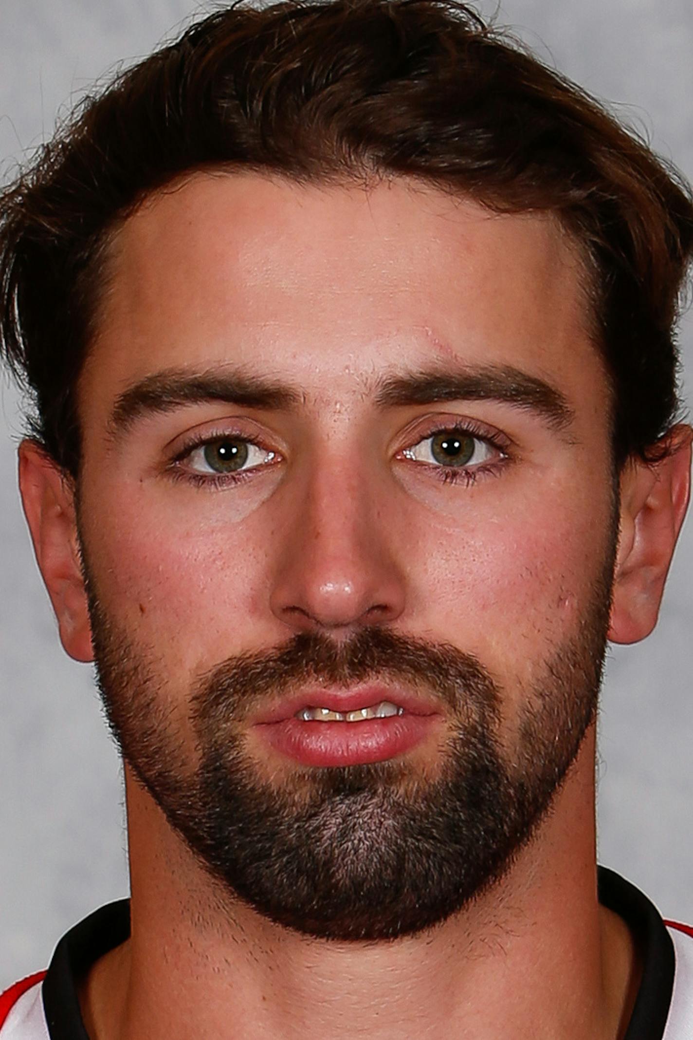 CHICAGO, IL - SEPTEMBER 18: Nick Leddy #8 of the Chicago Blackhawks poses for his official headshot for the 2014-2015 season on September 18, 2014 at the United Center in Chicago, Illinois. (Photo by Chase Agnello-Dean/NHLI via Getty Images) *** Local Caption ***Nick Leddy ORG XMIT: 503032585