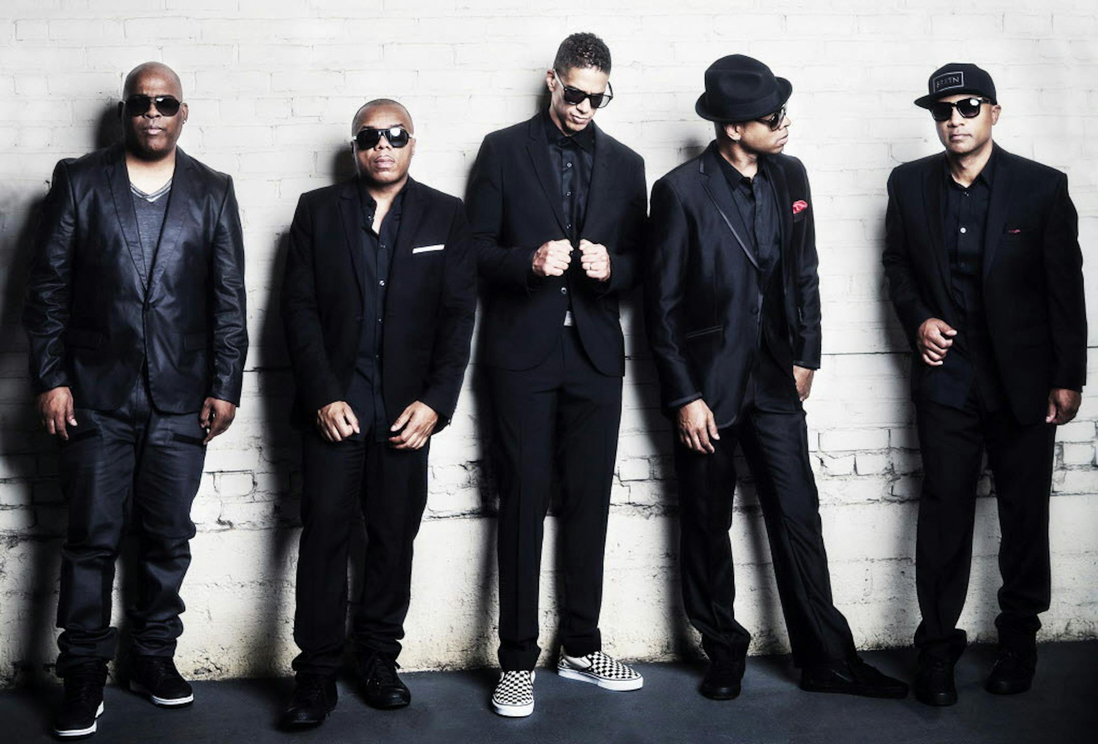 O’Dell, Rick Kinchen, Jeff Allen, Stokley Williams and Lawrence Waddell of the veteran Twin Cities R&B band Mint Condition.