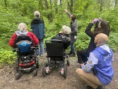 The Audubon Chapter of Minneapolis joined forces with Birdability, an organization that promotes bird watching accessibity, for an outing at Roberts B