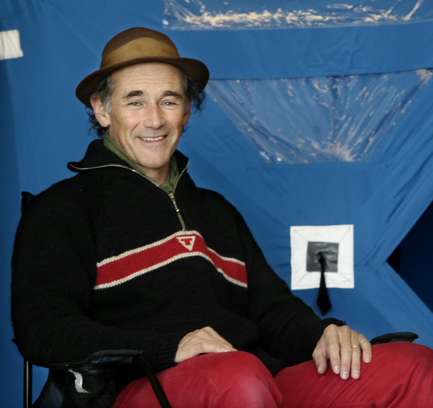 Mark Rylance in a rehearsal stage at the Guthrie Theatre. Tony Award (twice), actor Mark Rylance has read as his acceptance speech a poem by Louis Jenkins, a Duluth poet. Rylance is now directing and acting in a new play at the Guthrie, based on Jenkins' poetry. Rylance is currently perhaps the best stage actor working. The play is called "Nice Fish," about ice fishing in Minneapolis, MN on April 4, 2013. ] JOELKOYAMA&#x201a;&#xc4;&#xa2;joel koyama@startribune.com