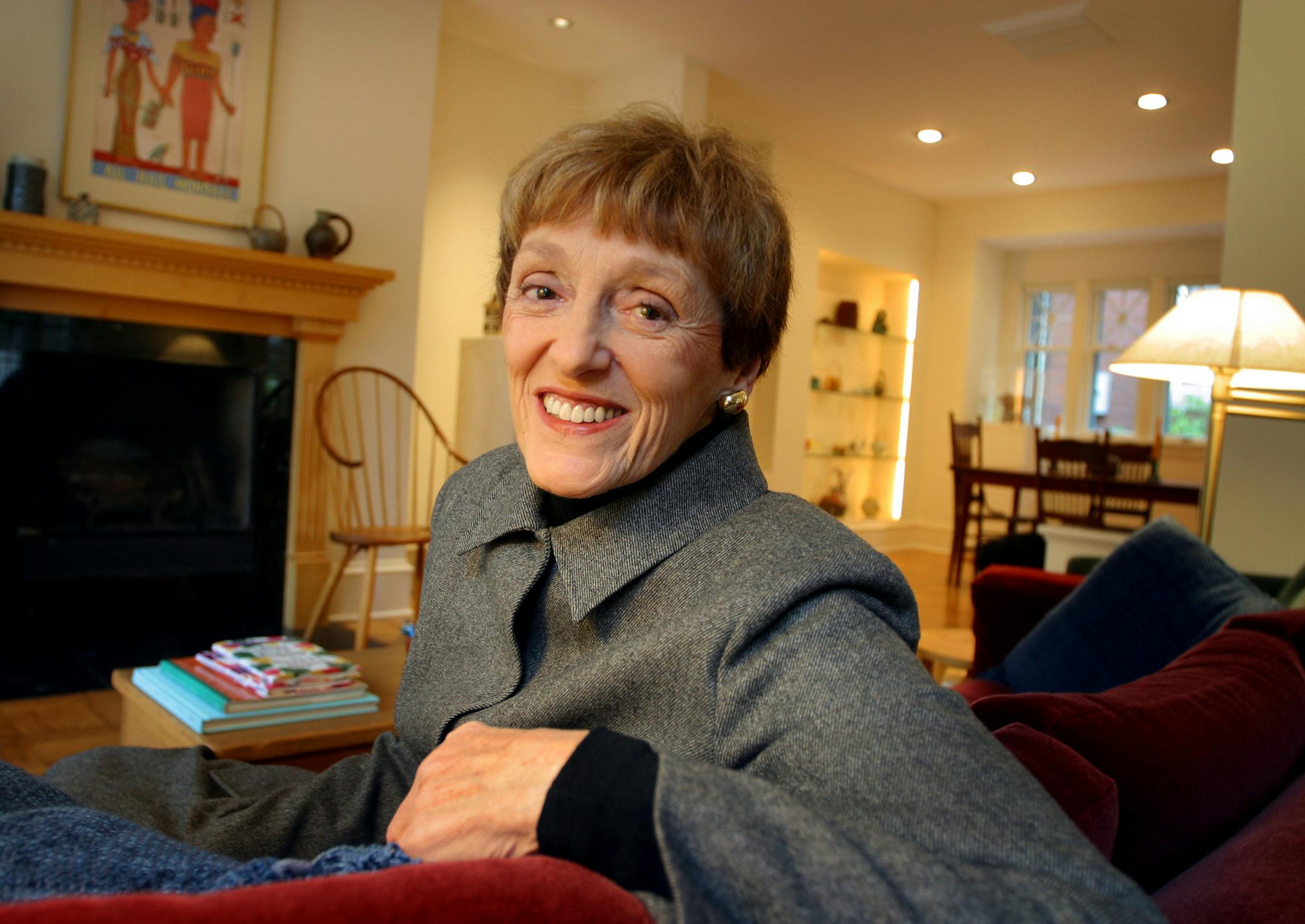 Joan Mondale in her home in Minneapolis in 2002.
