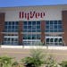 The exterior of the Hy-Vee in Spring Lake Park is completed, but interior work has not begun. (JOHN EWOLDT/Star Tribune)