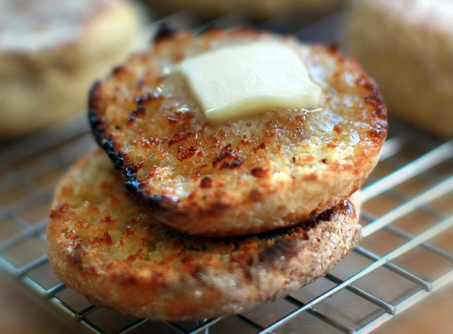 Kim Ode's Baking Central Illustration for the 2013 season opens with the english Muffin. Fried not baked who knew. [ TOM WALLACE � twallace@startribune.com _ Assignments #20026966A_ January 4, 2013_ SLUG: baking central0110_ EXTRA INFORMATION: