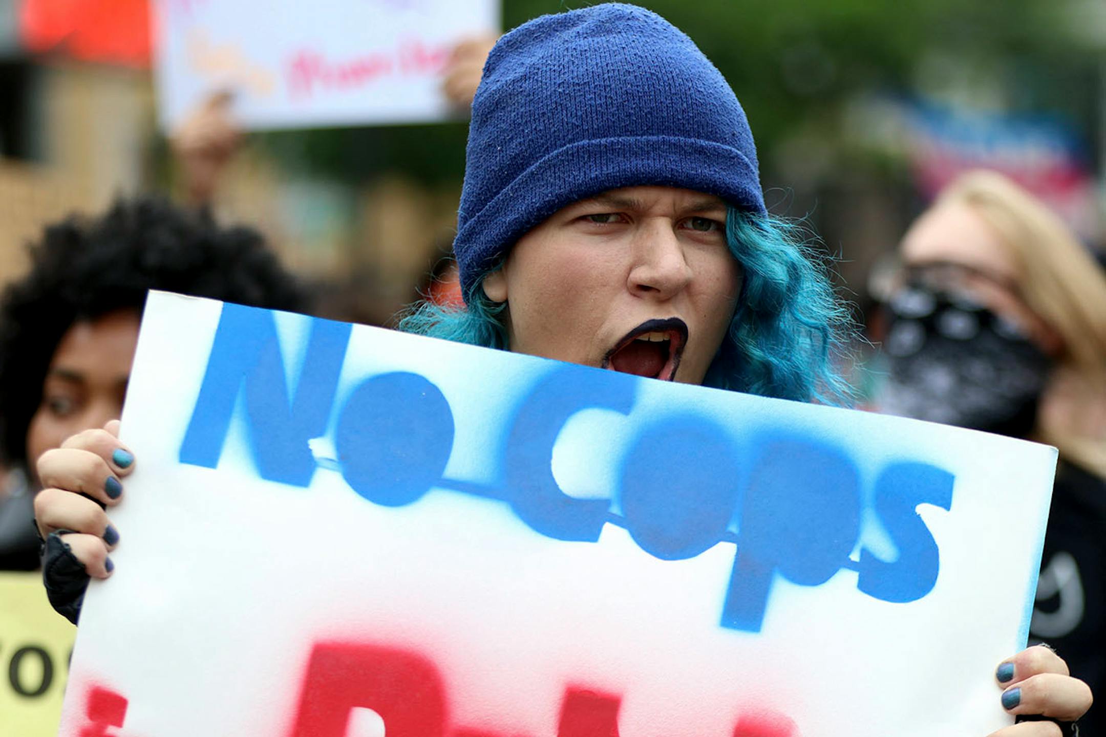 Chloe Laird calls for the jailing of police responsible for the death of community members.