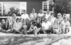 A family photo at the cabin from July 4, 1971. Everyone crammed into the cabin, said the writer.