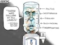 Sack cartoon: Flint water crisis