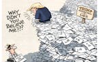 Sack cartoon: In Trump we trust?