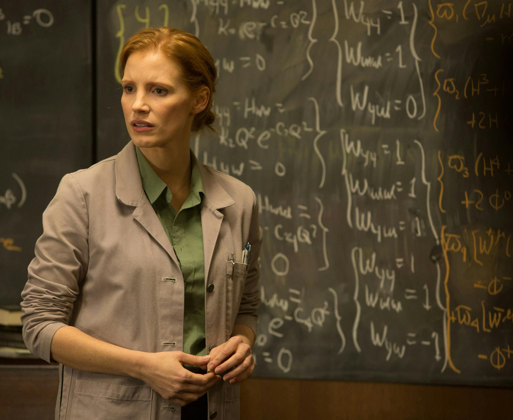 Jessica Chastain in "Interstellar," from Paramount Pictures and Warner Brothers Entertainment. (Melinda Sue Gordon/MCT) ORG XMIT: 1159531