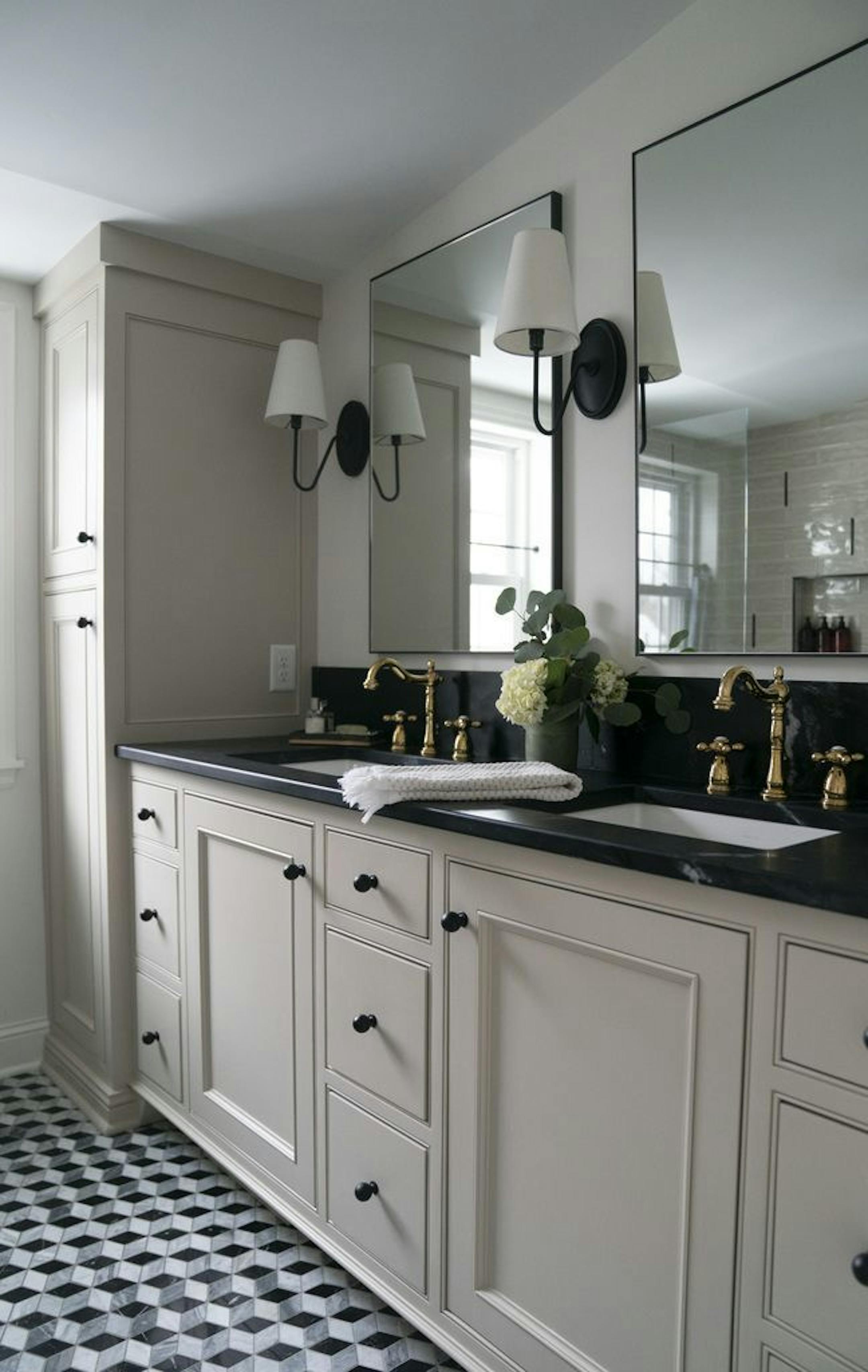 The upstairs bathroom.