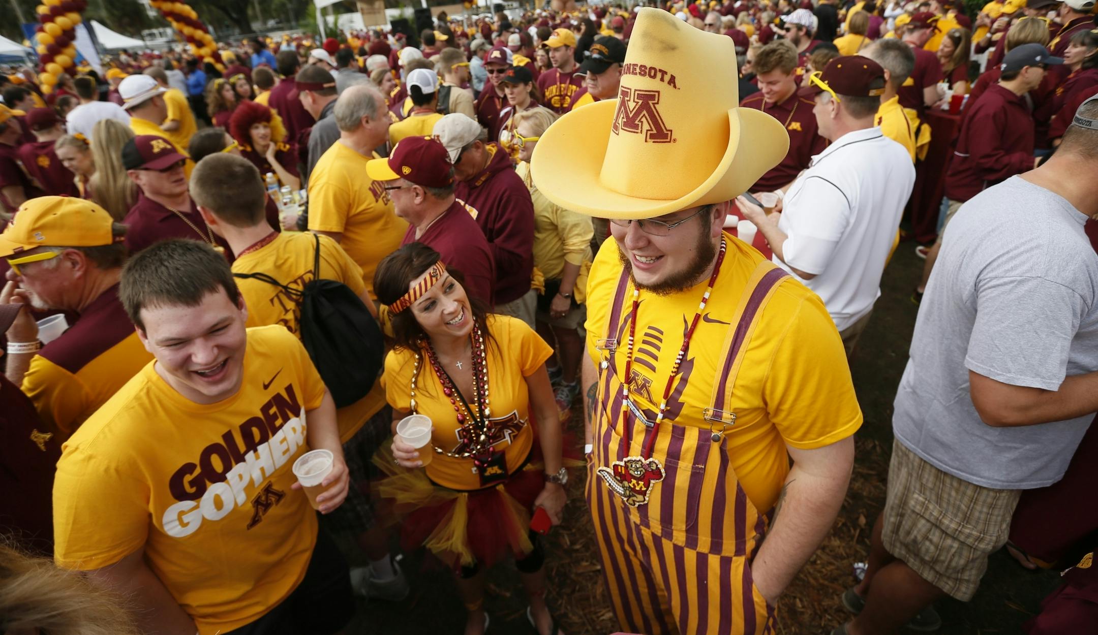 Minnesota fans at the Citrus Bowl, which the Gophers qualified for last season after winning eight games. The team has a chance of playing in a bowl game this season even if it loses to Wisconsin on Saturday and finishes the season 5-7.