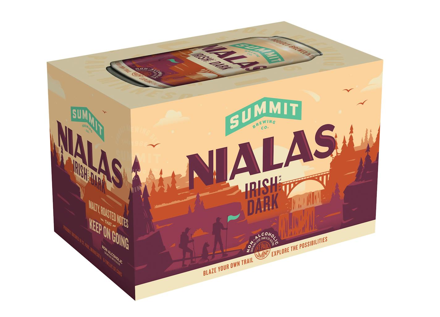 Nialas Irish Dark Ale from Summit Brewing Co. in St. Paul. Provided