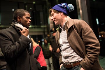 Minneapolis Mayor Jacob Frey, right, and St. Paul Mayor Melvin Carter