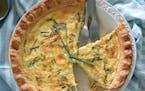 Crab and Boursin Cheese Quiche from "For the Love of Seafood" by Karista Bennett (Countryman, 2023). Credit: Provided
