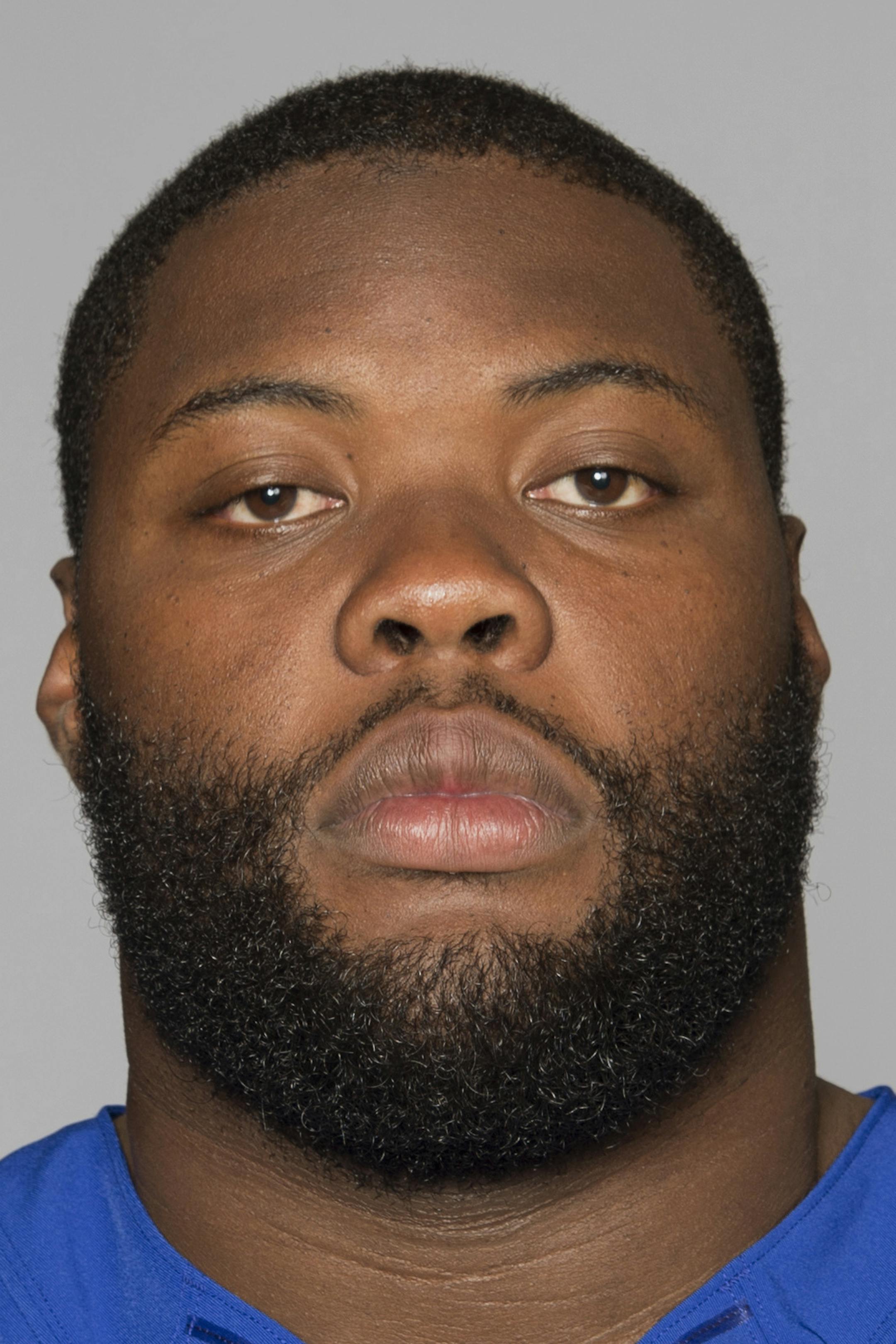 This is a 2013 photo of Linval Joseph of the New York Giants NFL football team. This image reflects the New York Giants active roster as of Monday, June 10, 2013 when this image was taken. (AP Photo) ORG XMIT: NFLHS13