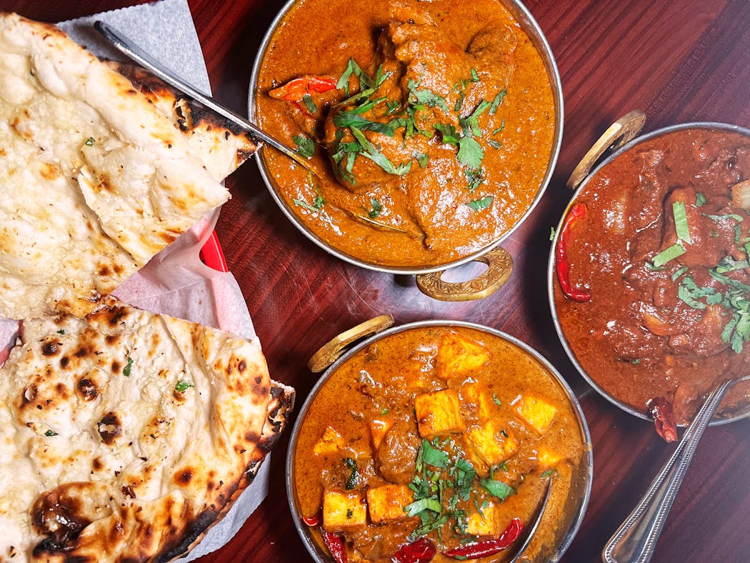 A selection of dishes from the Hyderabad House in Plymouth. 