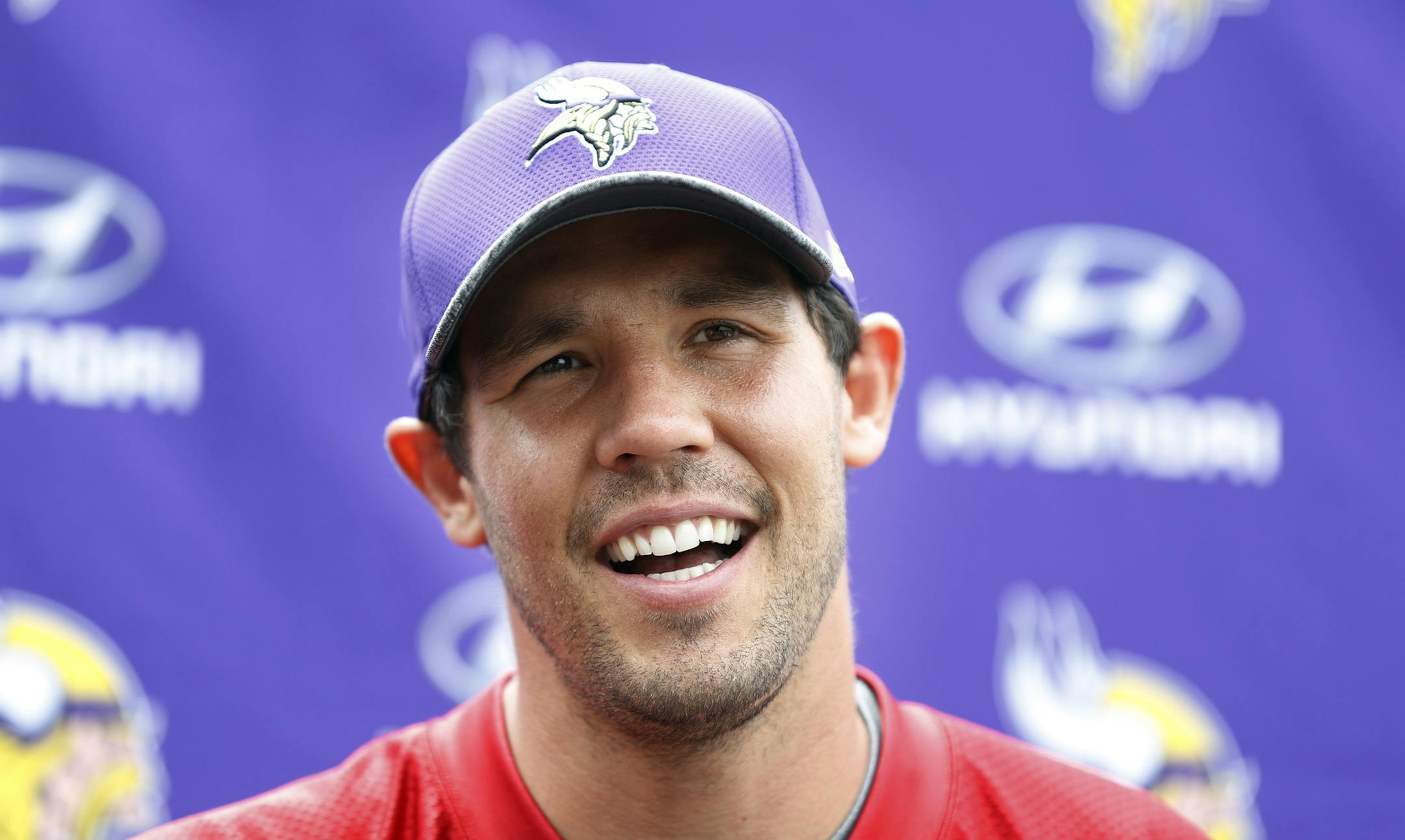 Vikings quarterback Sam Bradford spoke to the media after practice Monday September 5,2016 in Eden Prairie, MN.] Vikings practice at Winter Park preparing for the season opener at Tennessee. Jerry Holt / jerry. Holt@Startribune.com