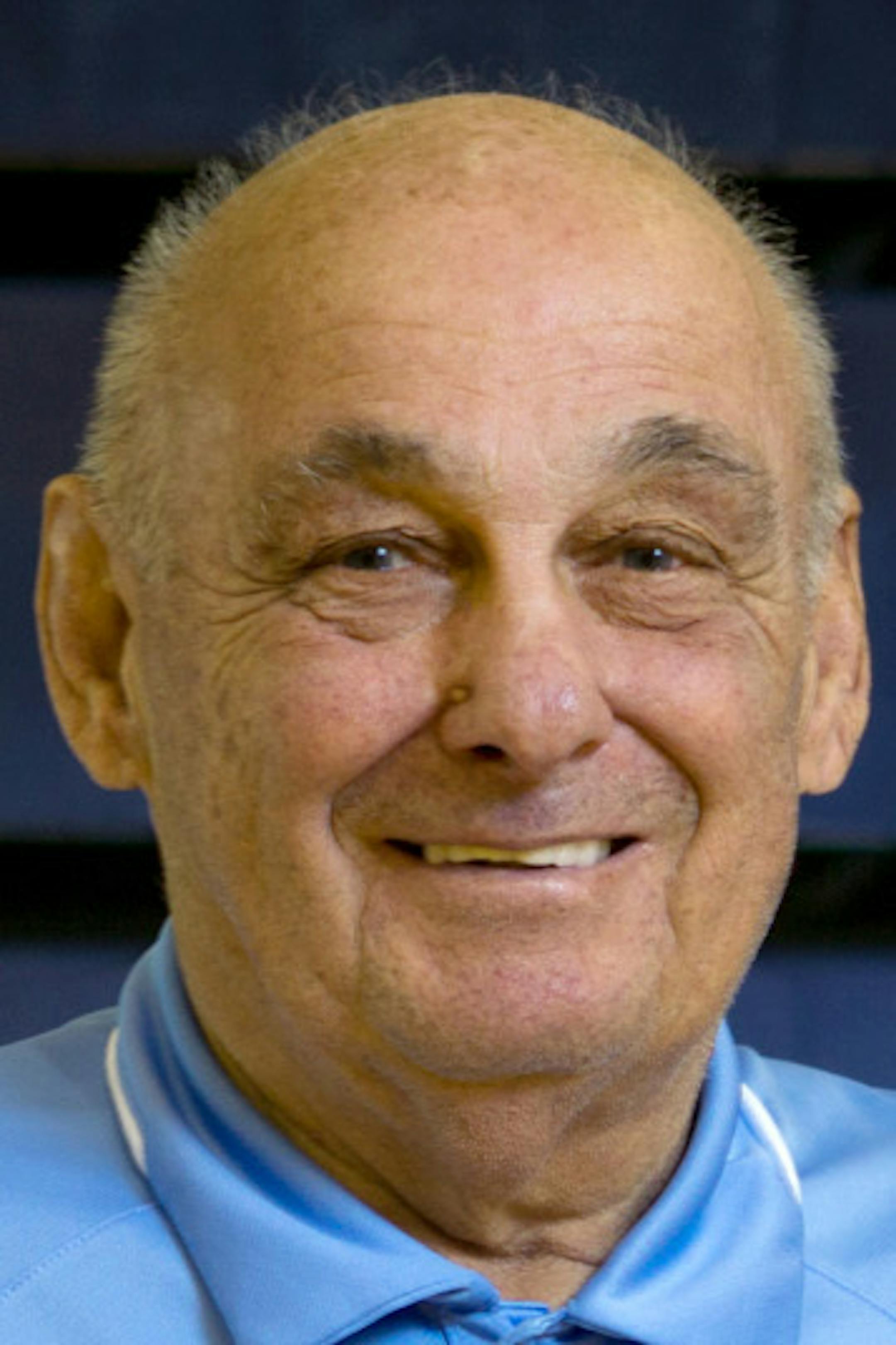 FILE — Rollie Massimino at Keiser University in West Palm Beach, Fla., where he came out of retirement to coach basketball again, Nov. 11, 2015. Among the 800-plus victories in Massimino’s career was one of the great upsets in college basketball history, when his Villanova Wildcats beat Georgetown for the NCAA title in 1985. Massimino died on Aug. 30, 2017, at age 82. (Angel Valentin/The New York Times)