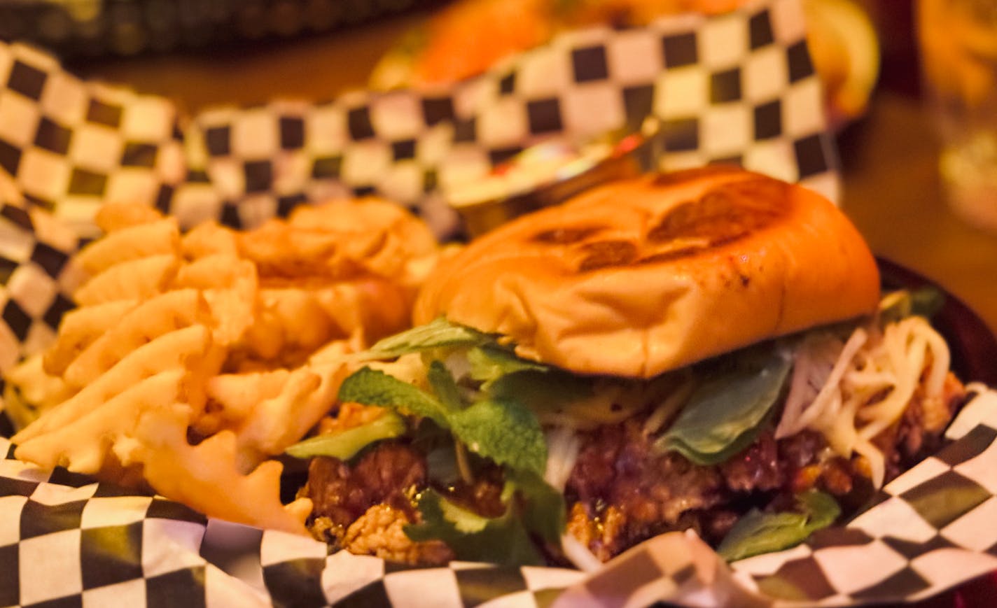 The chicken sando sandwich with papaya slaw and mint at Little T's in Minneapolis.