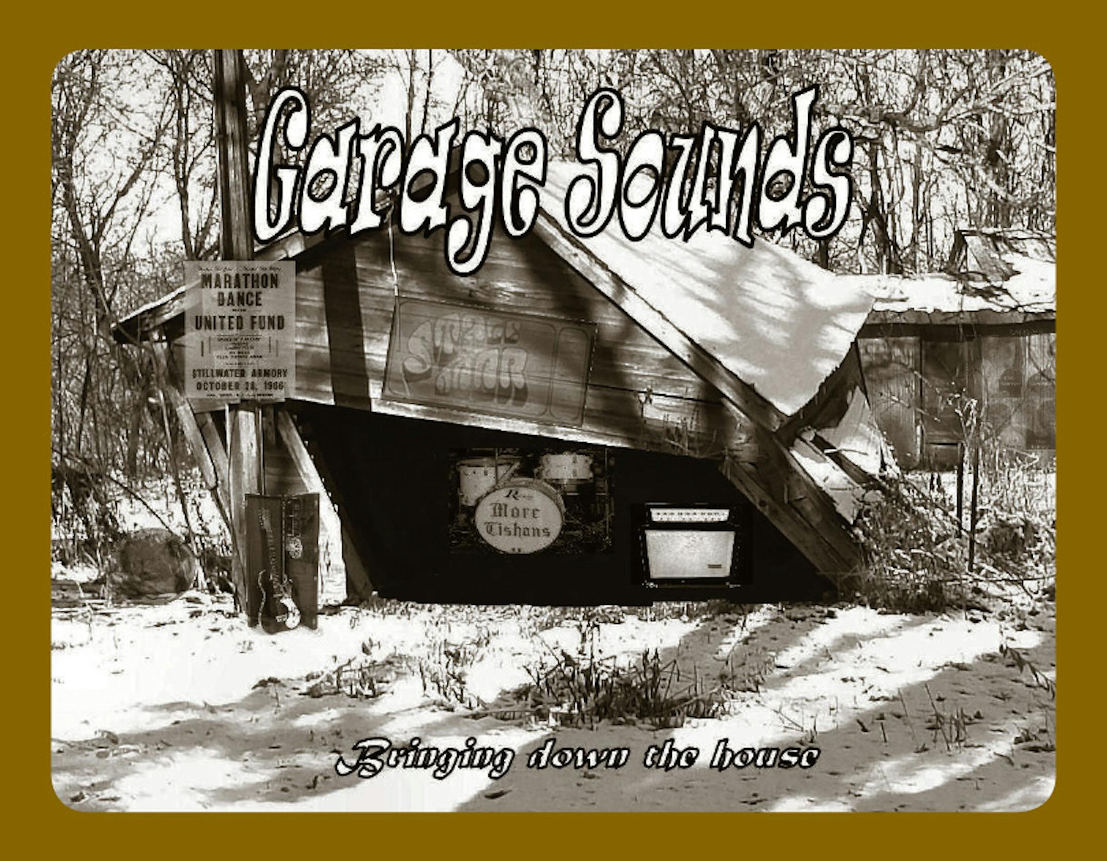 Book cover image: "Garage Sounds: Bringing Down the House," written by a Stillwater musician Scott Schell. It documents the history of local garage bands from the 1960s and later.