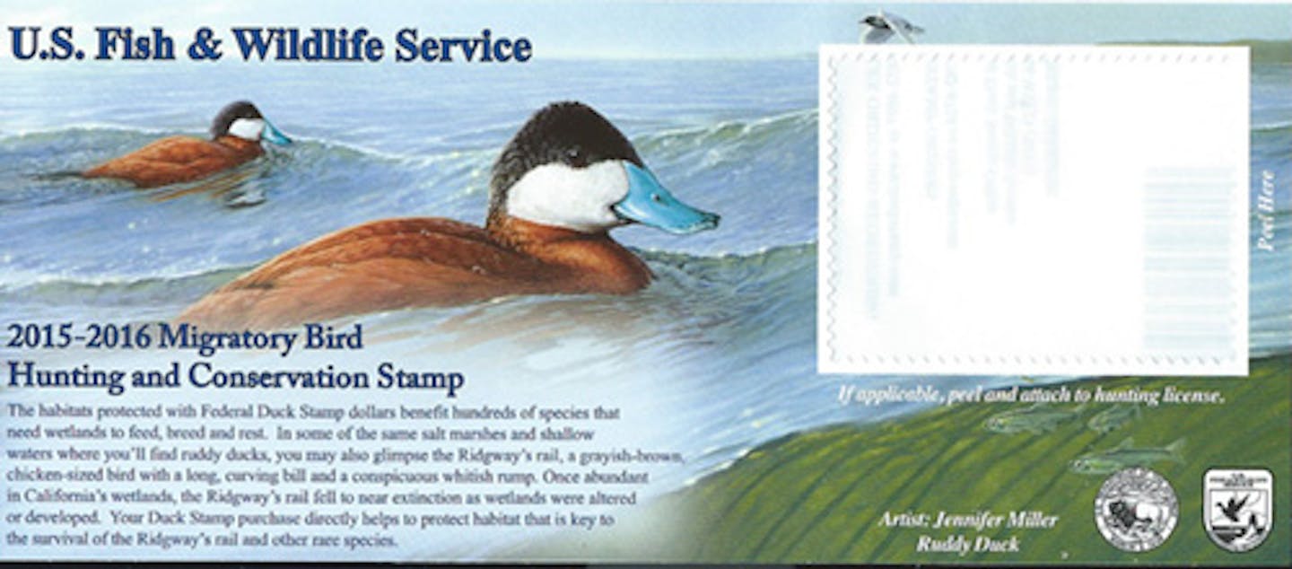 Extra duck stamp cost is for wetlands and grasslands