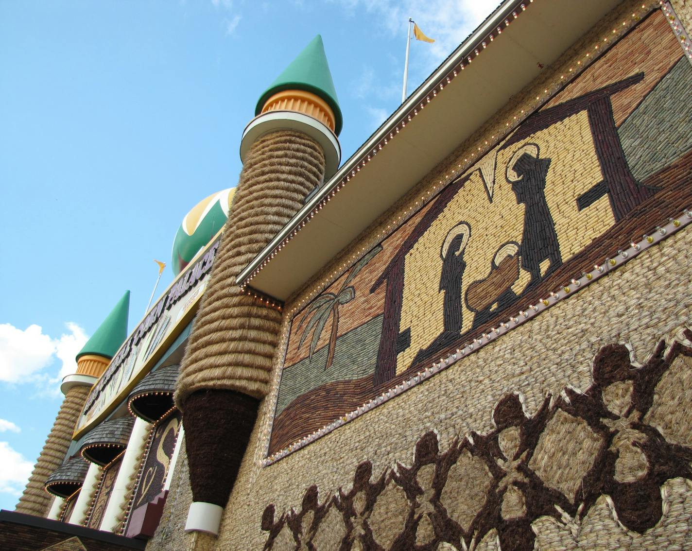 Murals change every year on the Mitchell Corn Palace, seen here prior to a $7.2 million makeover.