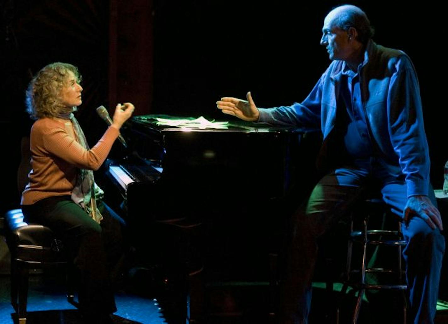 Carole King and James Taylor at the 2007 reunion concert that led to their current tour.