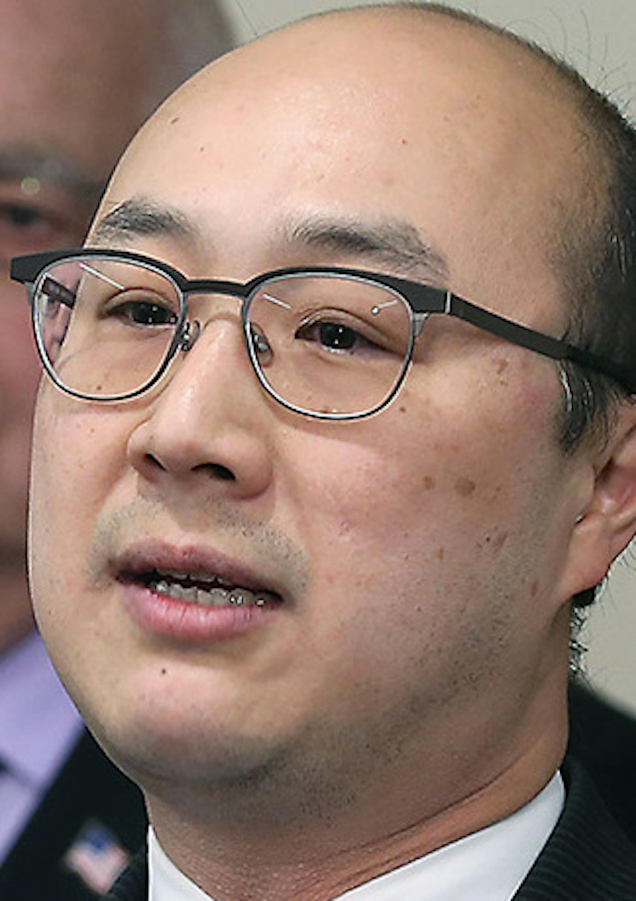 Ramsey County Attorney John Choi joined other legislators and law enforcement officials as they announced a historic drug reform proposal at the Minnesota Senate Office Building, Friday, April 29, 2016 in St. Paul, MN. ] (ELIZABETH FLORES/STAR TRIBUNE) ELIZABETH FLORES • eflores@startribune.com