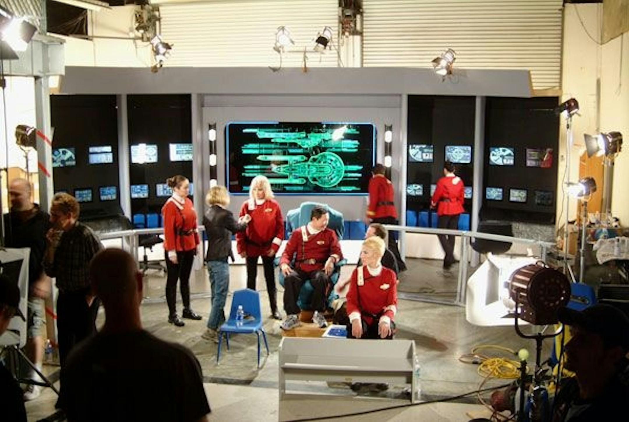 provided photo - accompanies randy salas 'trek0116' - the set on which new 'webisodes' of Star Trek : New Voyages is shot,- produced by Tasha Hardy