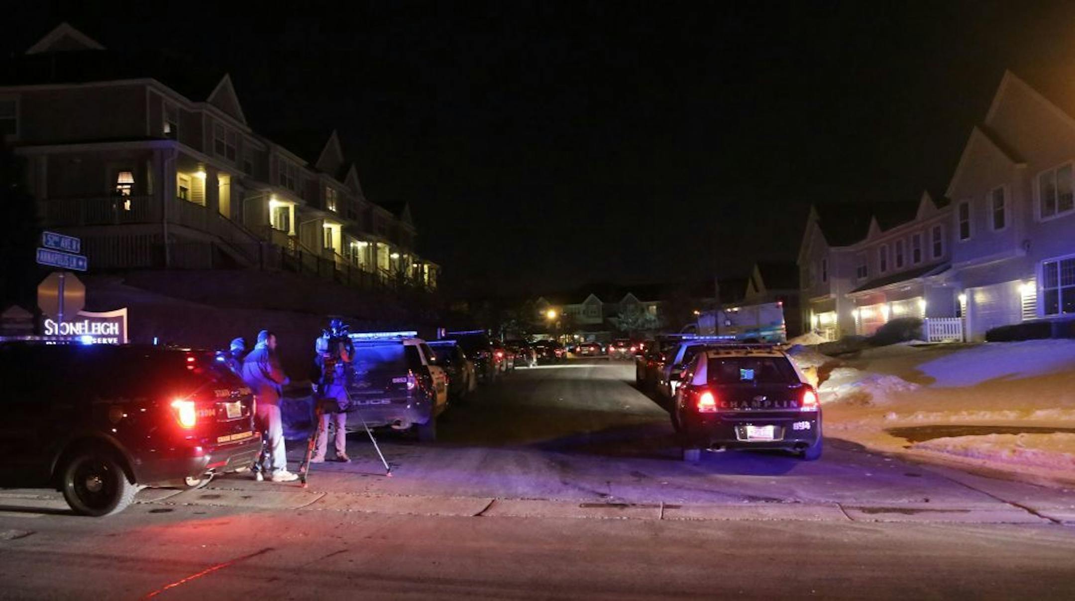 Scene of an active shooting Friday, Feb. 12, 2016, in Plymouth, MN.