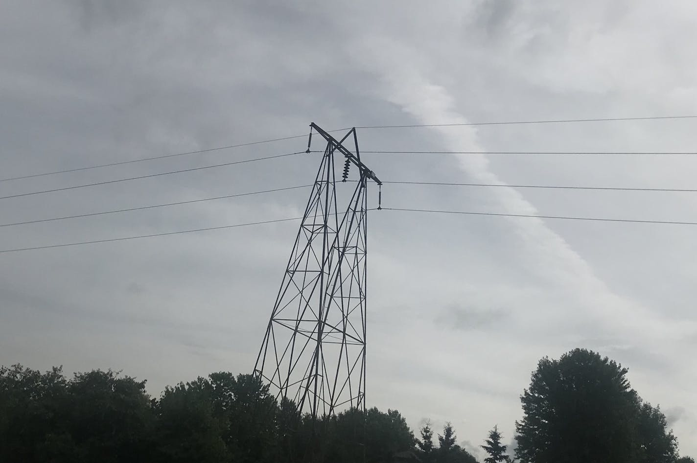 Power lines in Apple Valley.