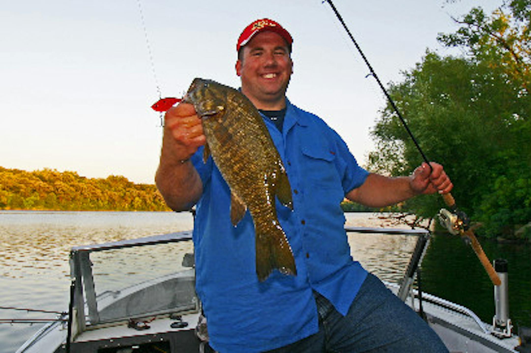 Author Ron Hustvedt with a quality St. Cloud smallmouth