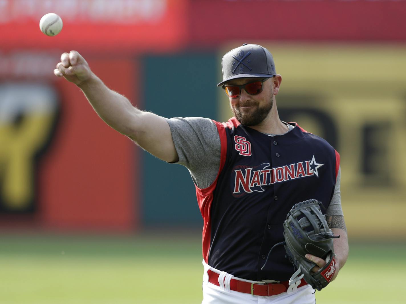 NL All-Star Kirby Yates, the closer for the Padres, leads the majors in saves and has a microscopic ERA.