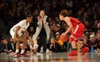 Gophers head coach Lindsay Whalen yelled to the team from the bench during last week's game vs. Ohio State.