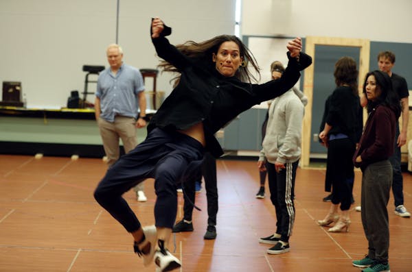 Choreographer Maija Garcia worked with dancers during a rehearsal of the Guthrie's "West Side Story."