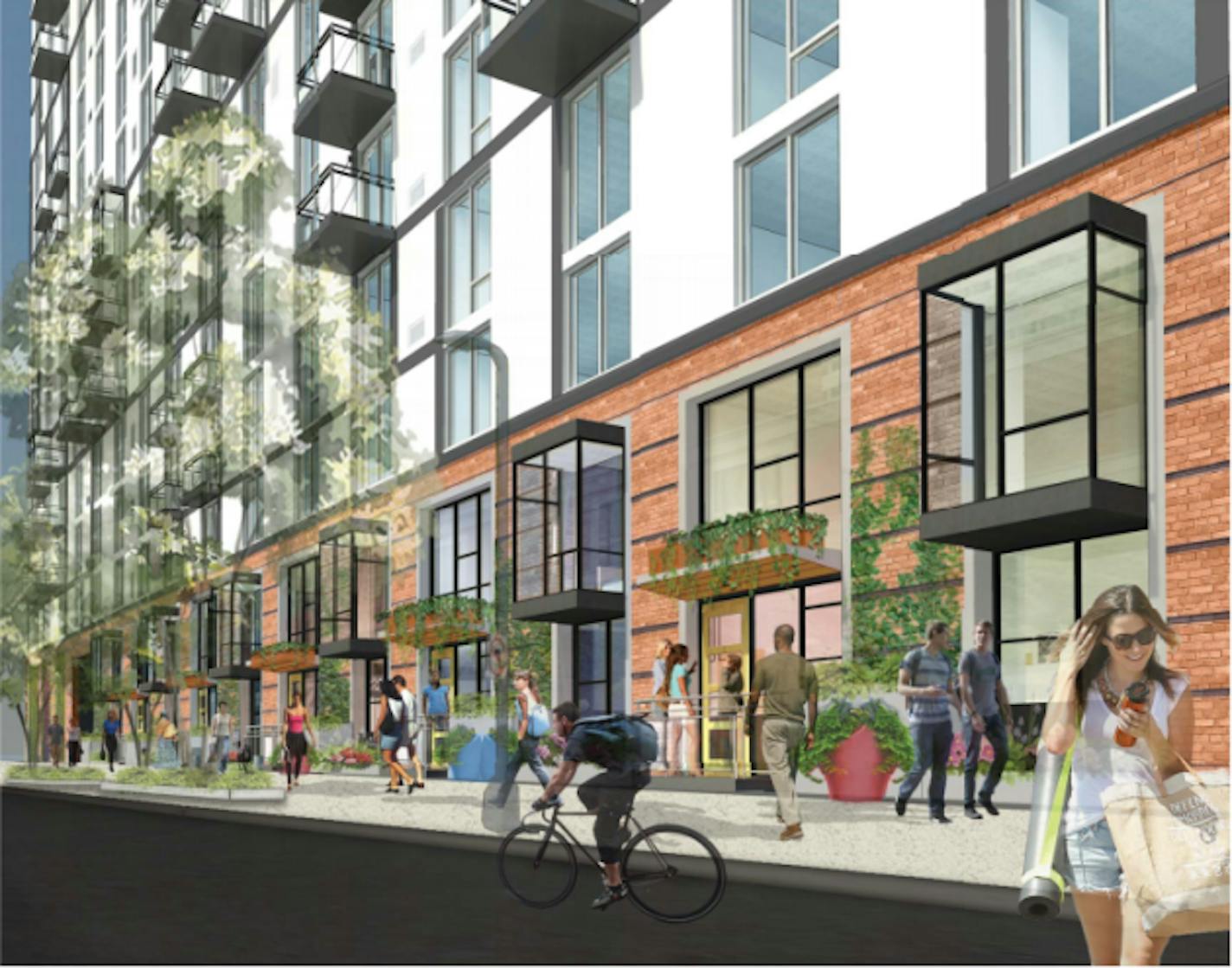 10th and Marquette project renderings (source: Village Green, City of Minneapolis)