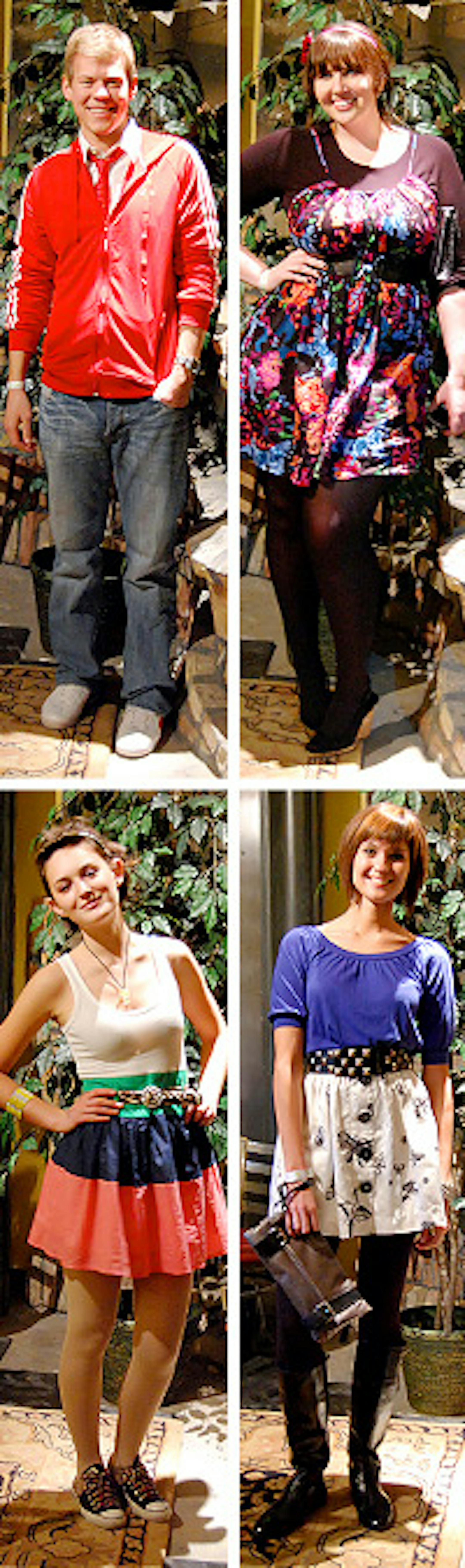 Clockwise from top - Kent Erdahl, Stephanie Ann Freeman, Jenny Turek, Elizabeth Benton