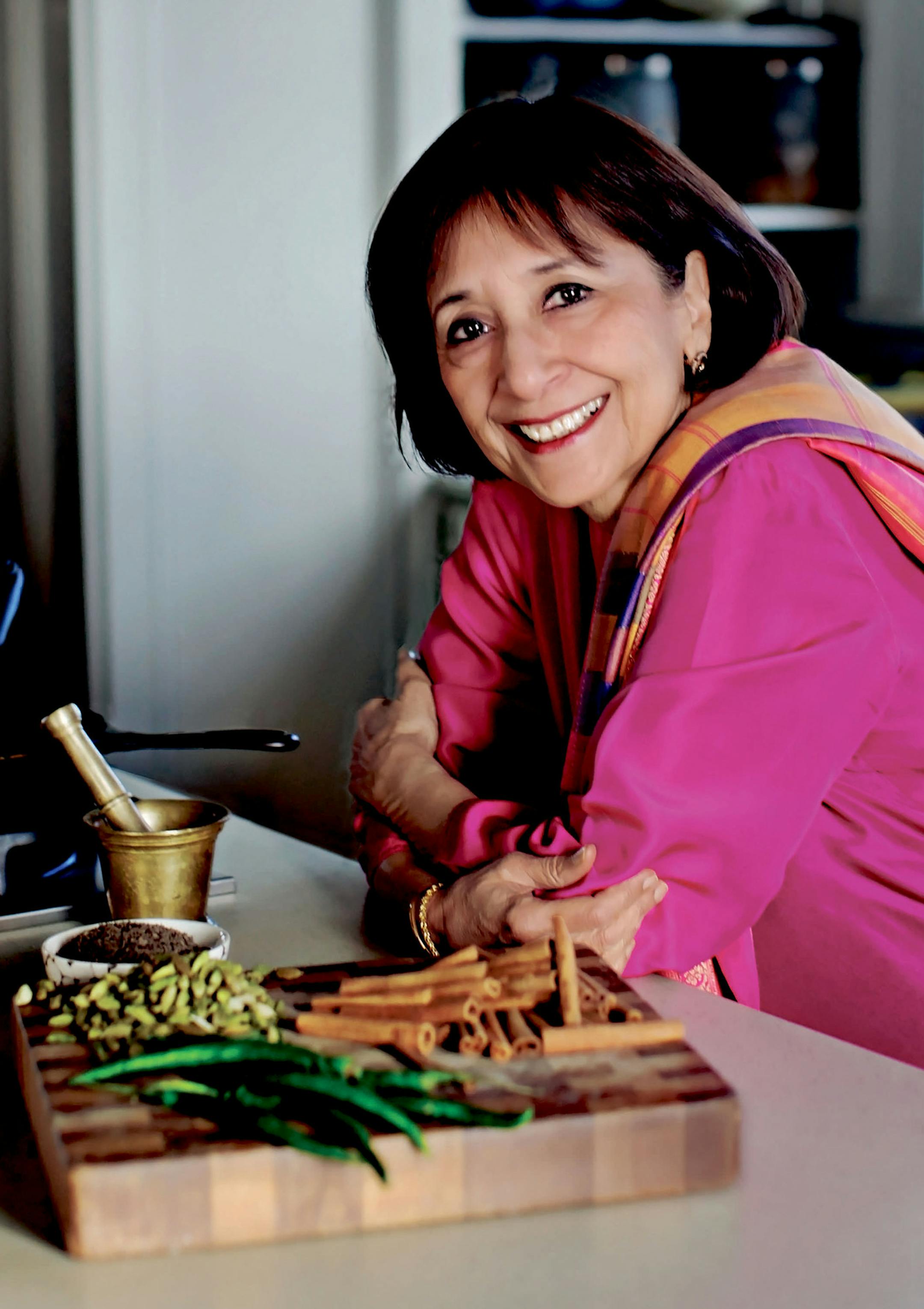 Credit: Christopher Hirsheimer Madhur Jaffrey, an authority on Indian food.