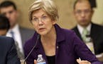 In this photo taken Nov. 18, 2015, Sen. Elizabeth Warren, D-Mass. speaks on Capitol Hill in Washington. Warren labeled Donald Trump a loser, a bully a