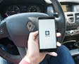 Uber application. Mobile, advertising (Dreamstime/TNS) ORG XMIT: 1226237