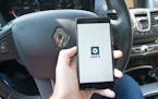 Uber application. Mobile, advertising (Dreamstime/TNS) ORG XMIT: 1226237