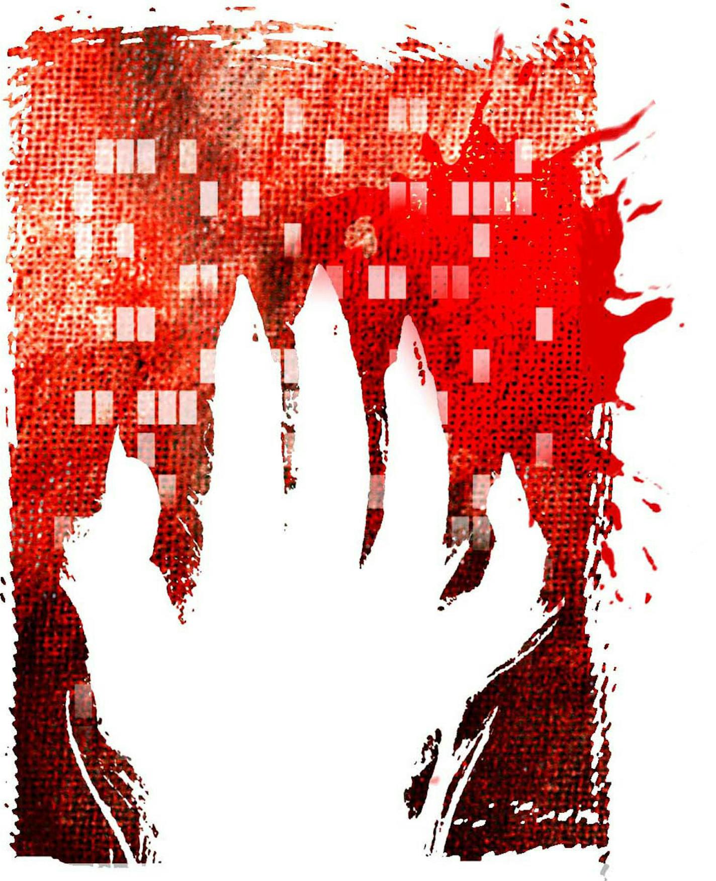 Rick Nease McClatchy News Service. color illustration of werewolf's clawed hand spreading blood-splatter on city building. Detroit Free Press 2008<p> werewolf illustration claw hand myth monster blood warewolf wearwolf wolf horror 08000000, HUM, krtfeatures features, krthumaninterest human interest, 08004000, mystery, ODD, 10011000, FEA, krtfall fall, krthalloween halloween, krtholiday holiday, krtlifestyle lifestyle, LEI, leisure, LIF, public holiday, risk diversity youth, 2008, krt2008, krtnat