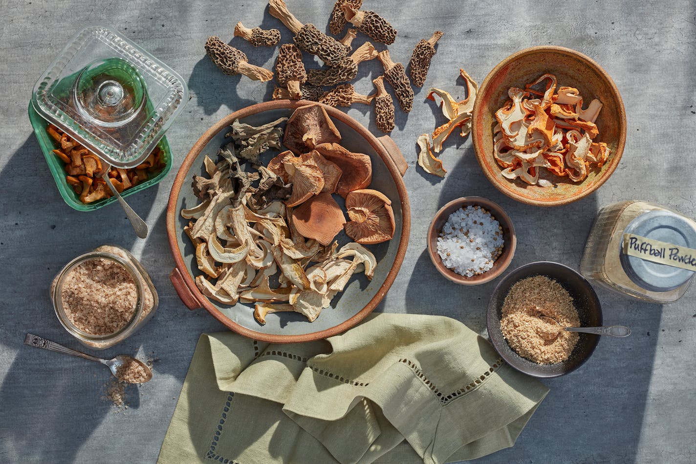 Whether you're a forager or rely on farmers markets for your mushroom bounty, savor the flavor year-round by preserving them. Photo by Dennis Becker, food styling by Lisa Golden Schroeder, special to the Star Tribune