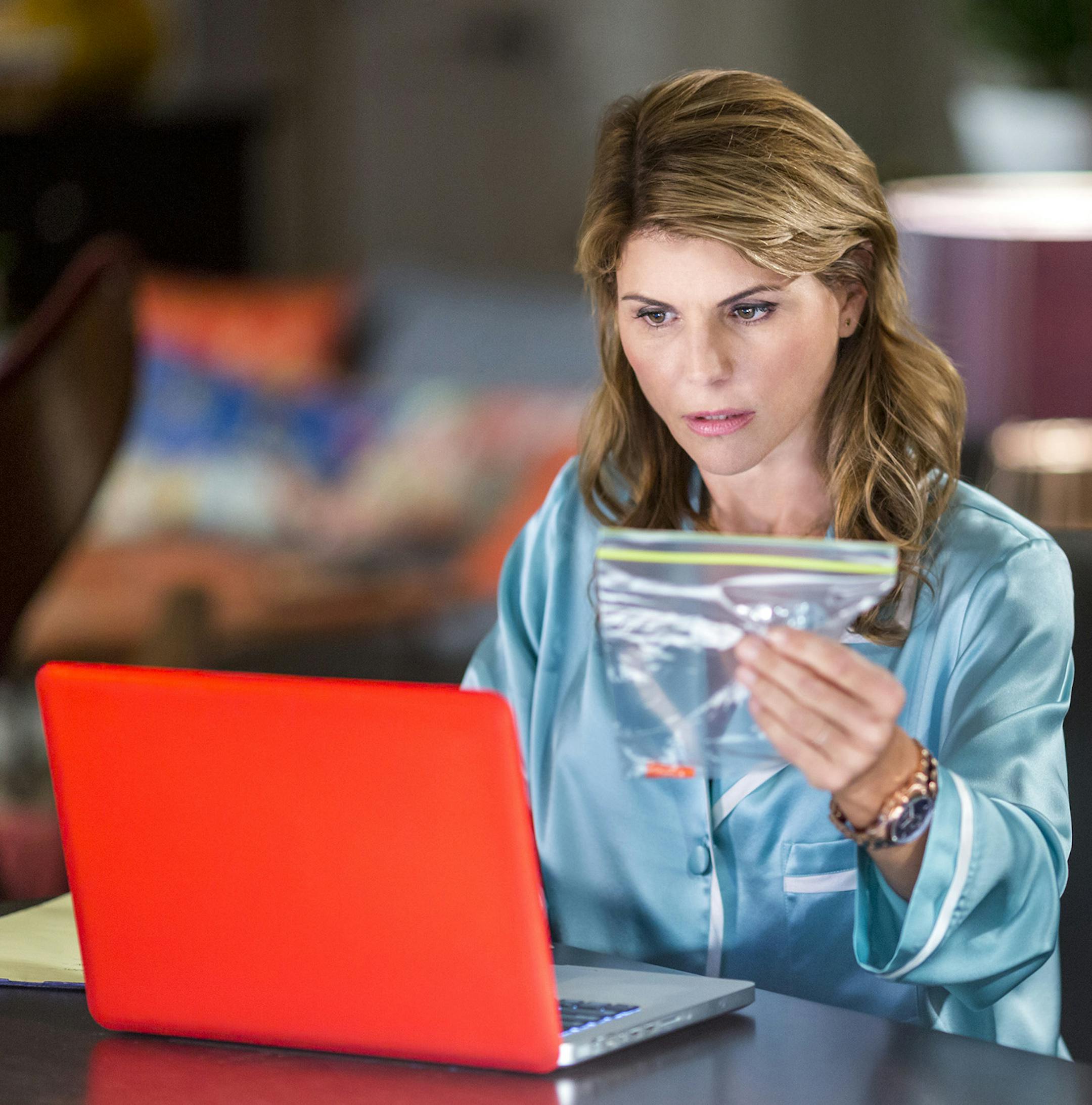 GARAGE SALE MYSTERY THE DEADLY ROOM - A sleuthing garage sale maven gets embroiled in a criminal investigation when a storage facility is the scene of a murder%u2014and she is a key eyewitness. While her keen instincts point to one suspect, the clues that prove the identity of the real perpetrator surprisingly sit in the very second-hand store she owns. Photo: Lori Loughlin Photo Credit: Copyright 2014 Crown Media United States, LLC/Photographer: Eike Schroter