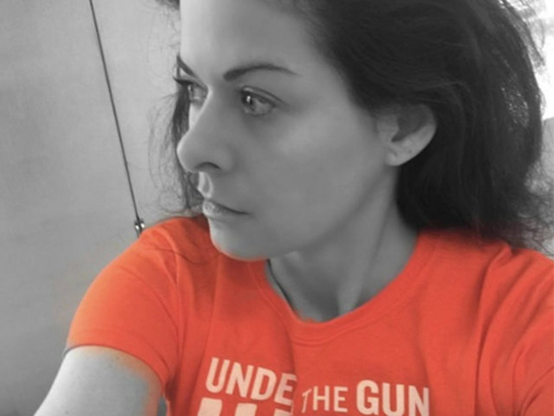 Actress Debra Messing posted this selfie in the wake of the UCLA shooting.