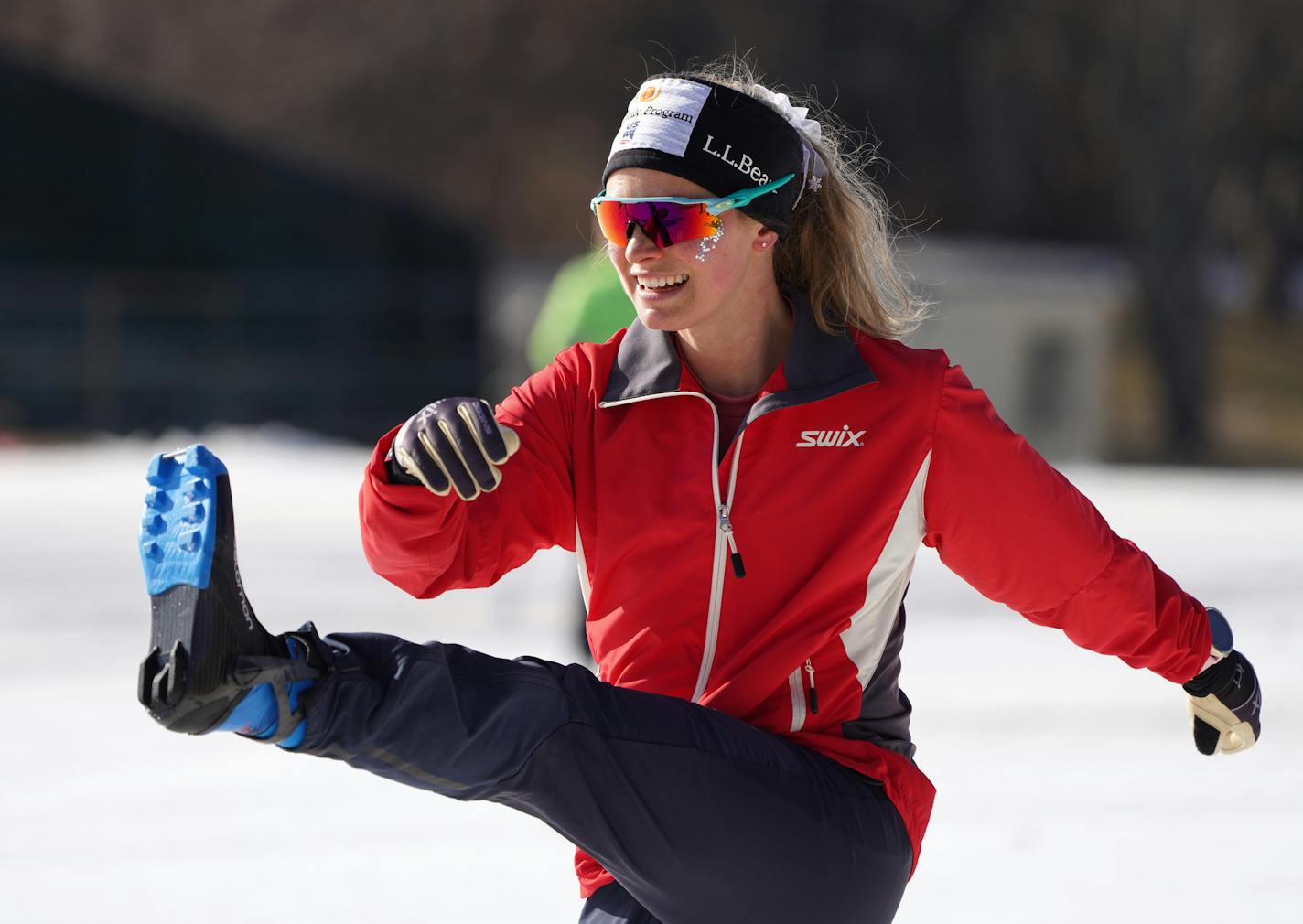 Jessie Diggins, the Olympic Gold Medal winning cross country skier from Stillwater, skied with local high school skiers at Theodore Wirth Park Tuesday morning. ] The cancellation of the World Cup cross country event illustrates the emotional and financial costs that people in our community will face as a result of the pandemic. The Loppet Foundation worked on this for two years. Jessie begged for it for seven years. There were 800 volunteers ready to go. And the Loppet Foundation could take a se