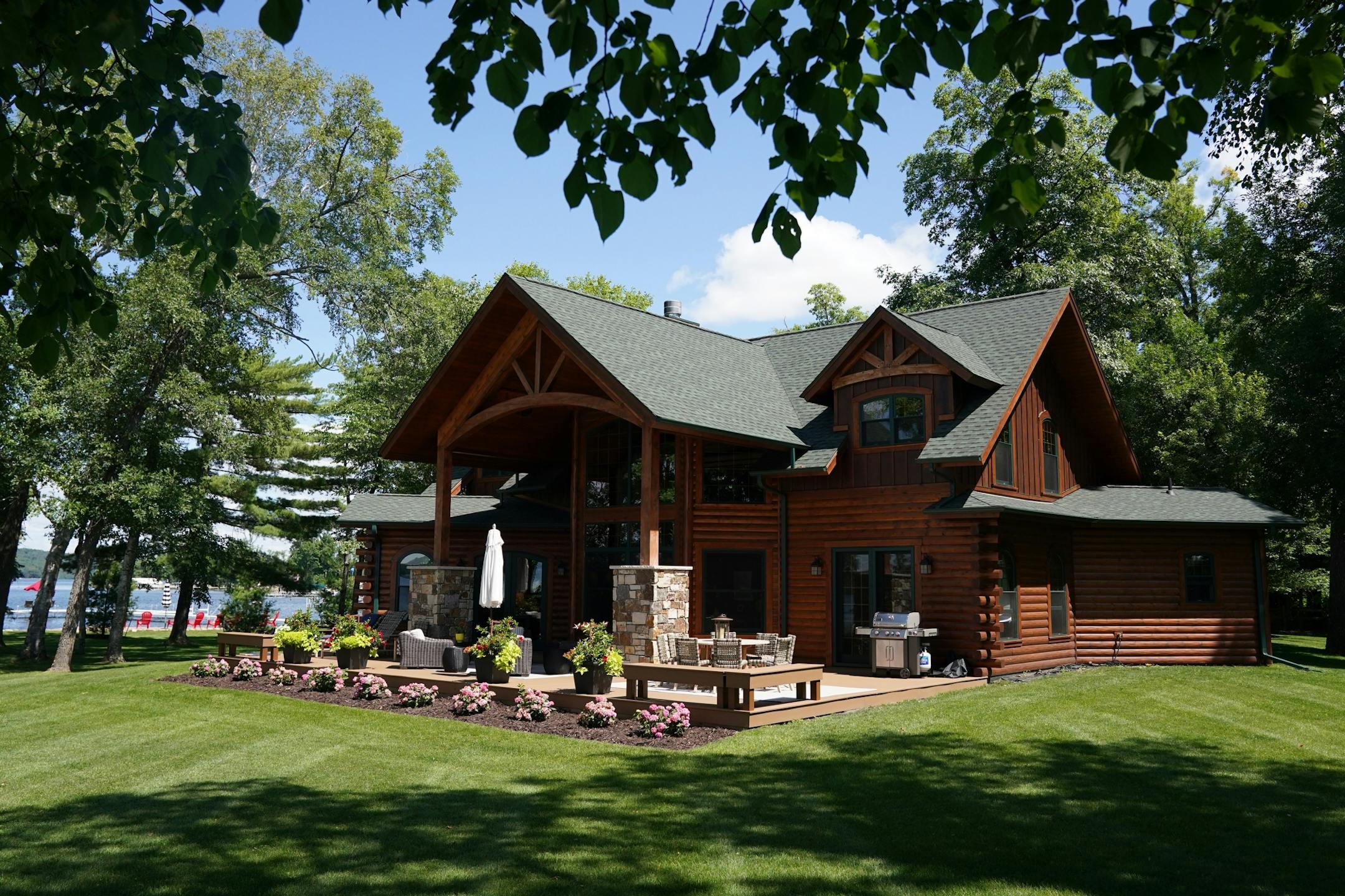 Todd Russell, a commercial real estate consultant from St. Paul, recently purchased this lakefront home in East Gull Lake. He's been working there since the pandemic shut businesses down.