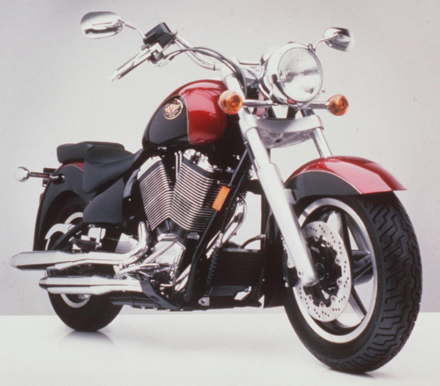 Polaris Industries Inc. (based in Plymouth, Minn.), July 1998, shows its new Victory V92C motorcycle, made in an assembly plant in Spirit Lake, Iowa. Handout photo.